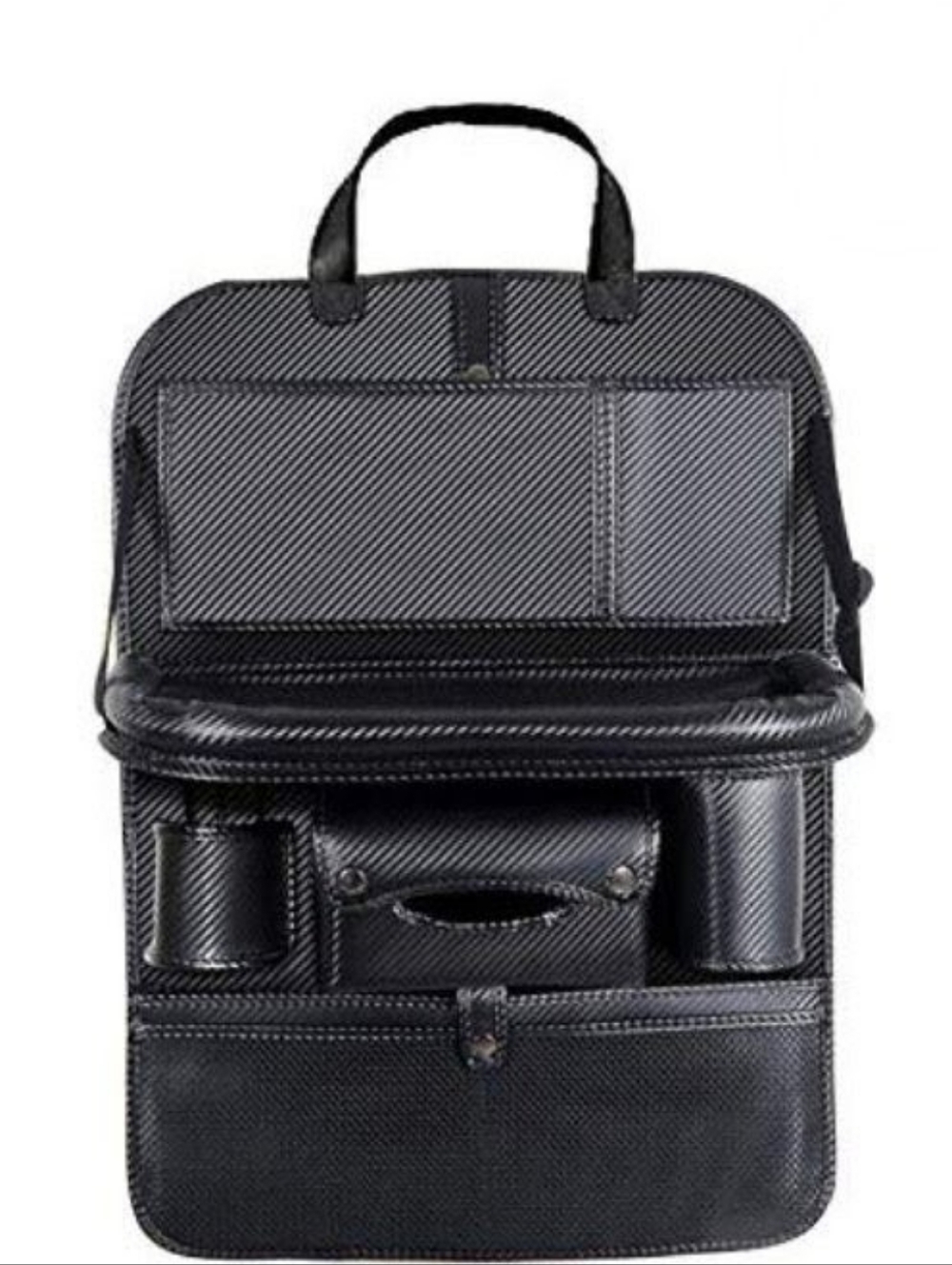 Car Backseat Organizer Foldable Tray Travel Storage